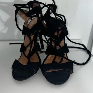 Black lace up heels (8)